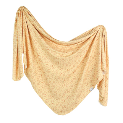 COPPER PEARL KNIT SWADDLE BLANKET