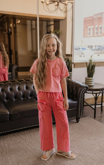 NICOLE GIRLS CARGO PANTS 2 COLOR OPTIONS