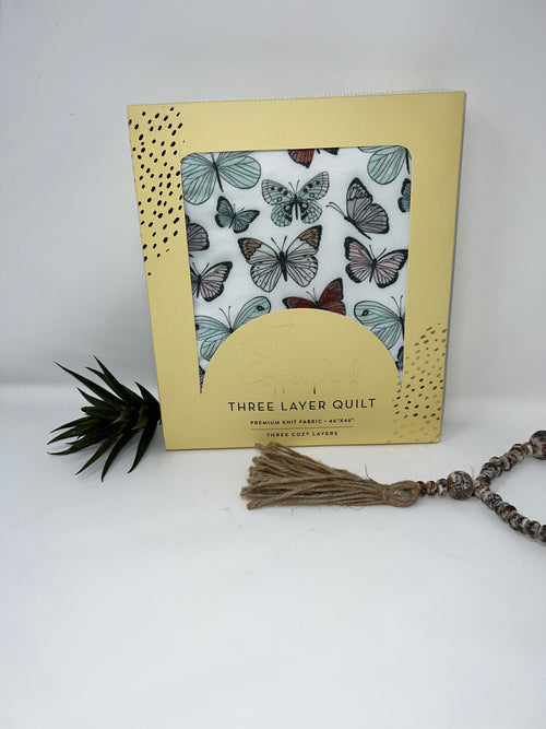 COPPER PEARL 3-LAYER STRETCHY QUILT