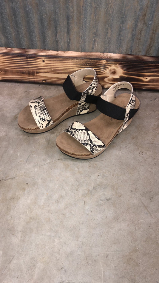 Girls Strappy Wedge Sandals