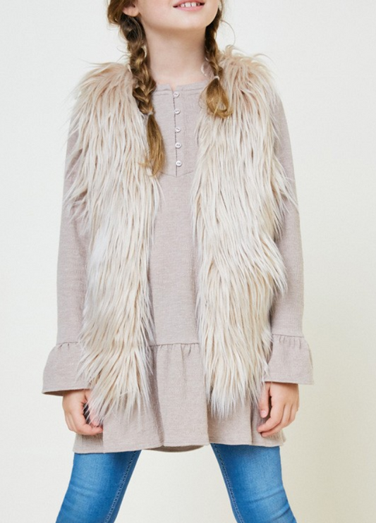 GIRLS FAUX FUR VEST