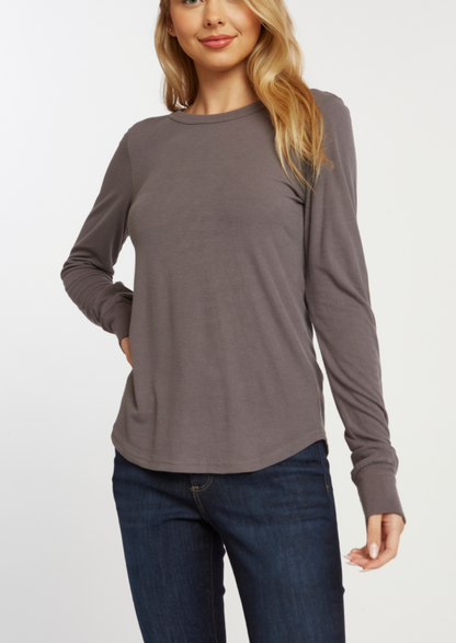 STACY LONG SLEEVE TOP MULTIPLE COLOR OPTIONS