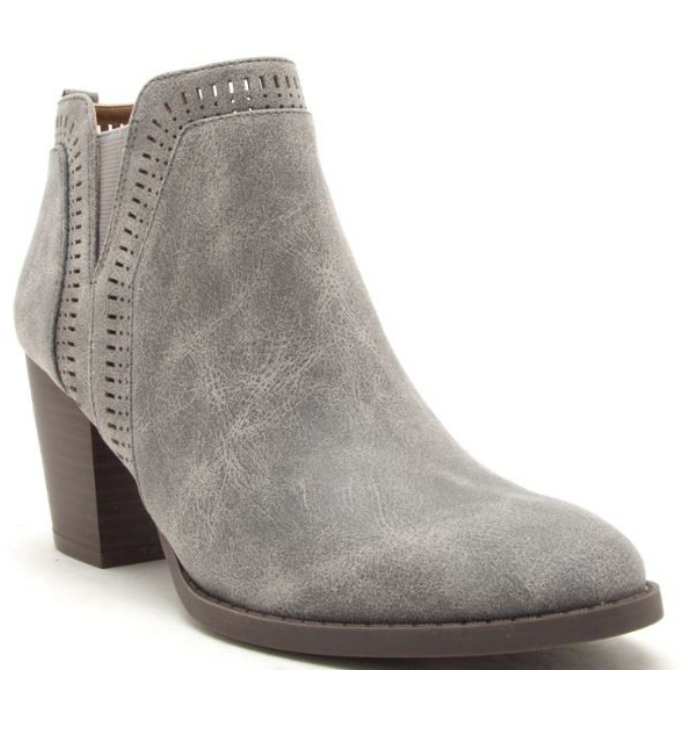 TYSON ASH GREY BOOT WITH A HEEL