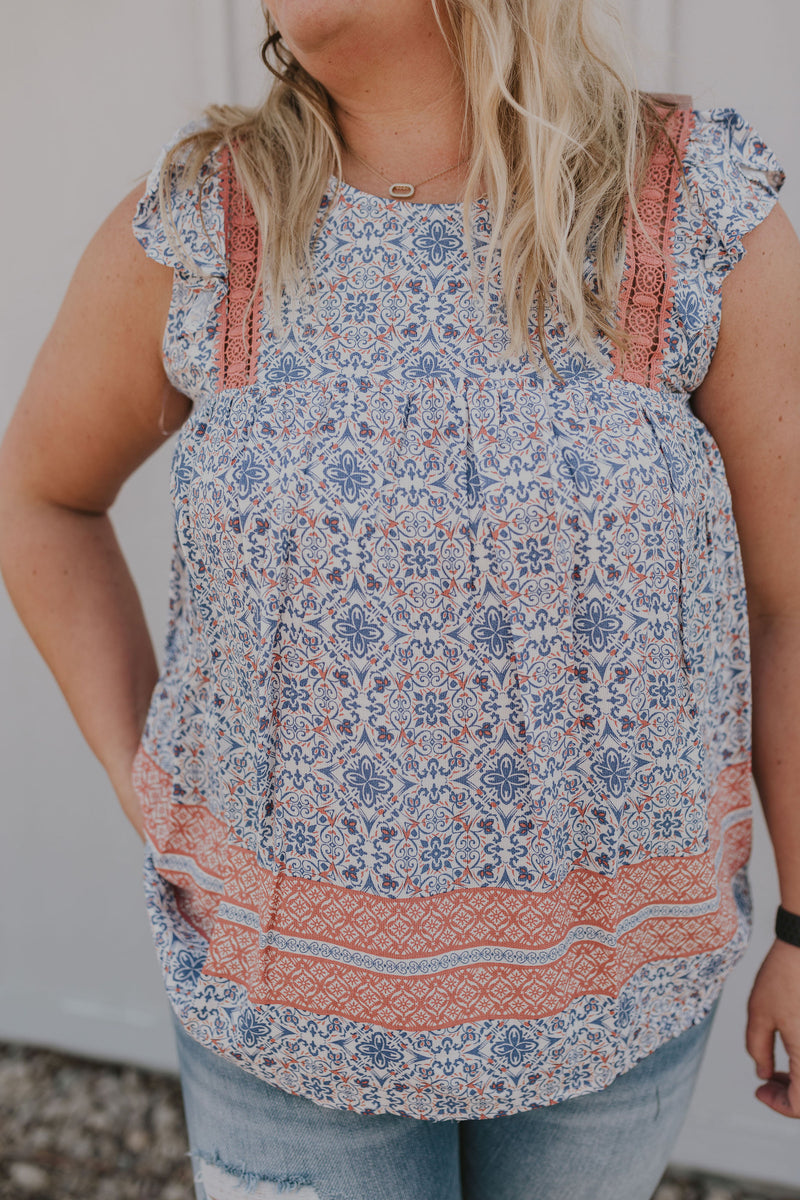 LYNN RUFFLE BABYDOLL TOP