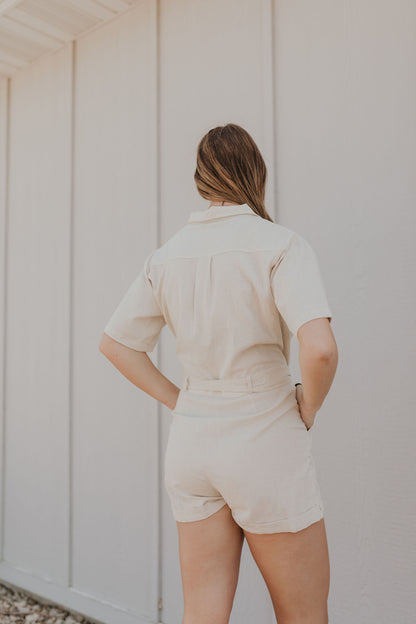 FIONA NATURAL ROMPER BY IVY & CO