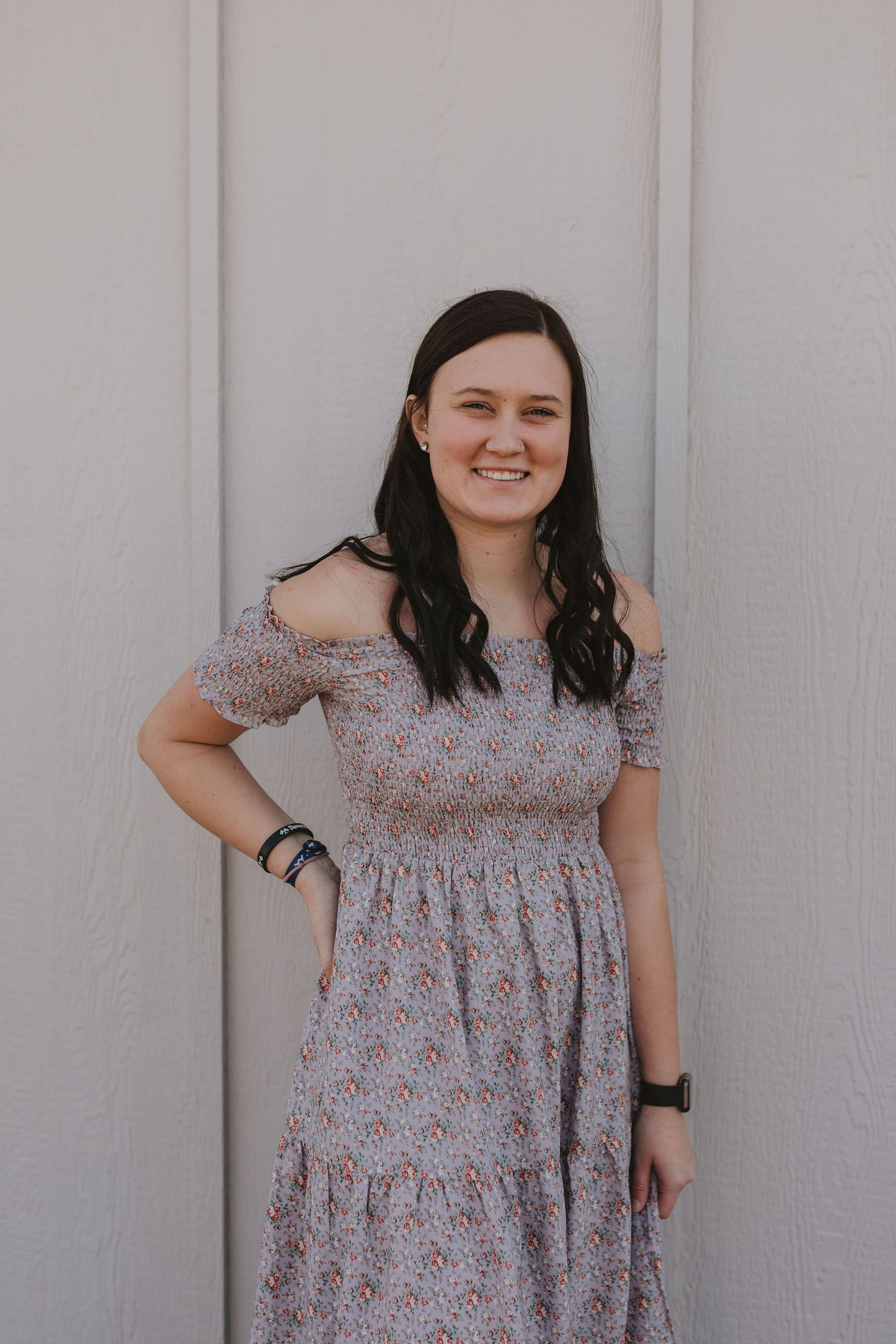 ELLA FLORAL LAVENDER DRESS  BY IVY & CO