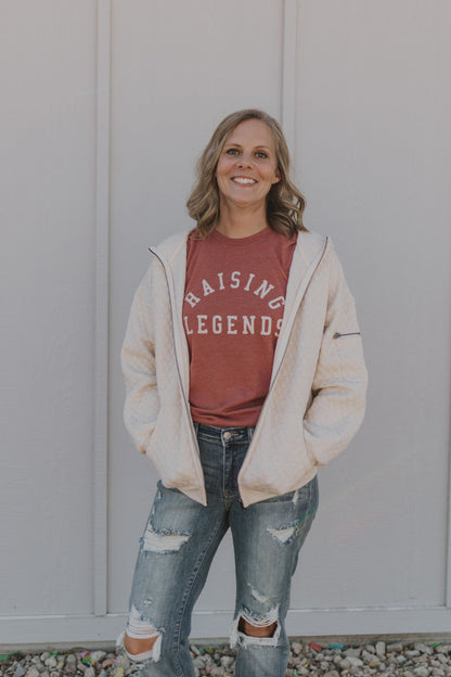 RAISING LEGENDS CREW NECK GRAPHIC TEE