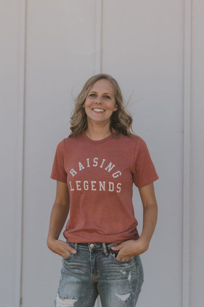 RAISING LEGENDS CREW NECK GRAPHIC TEE