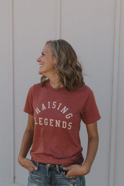 RAISING LEGENDS CREW NECK GRAPHIC TEE