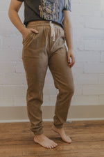 DRAWSTRING CORDUROY JOGGERS BY IVY & CO